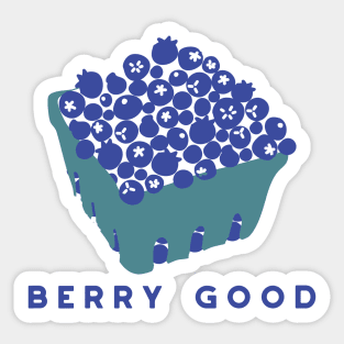 Berry Good Pint of Blueberries Graphic Sticker